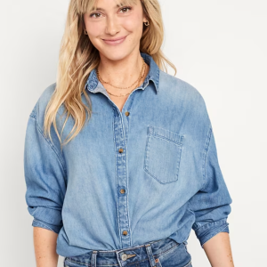 Old Navy Oversized Button-Down Boyfriend Shirt